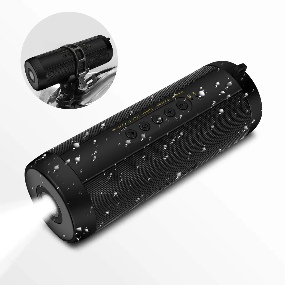 Alto-falante à Prova Portátil ao ar t2 sem Fio de Alta Fidelidade Bluetooth Água Livre Mini Coluna Caixa Alto-falante Suporte tf Cartão fm Rádio Aux Dt2