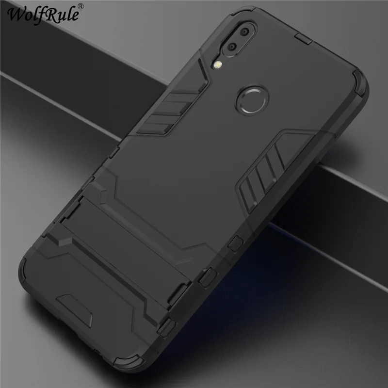 

Cover Huawei Y9 2019 Case 6.5" Silicone Rubber Robot Armor Hard PC Back Phone Case For Huawei Y9 2019 Cover Huawei Enjoy 9 Plus
