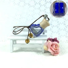 Автомобильный подвесной Алмазный орнамент освежитель воздуха диффузор авто зеркало заднего вида пустой Декор бутылки без духов