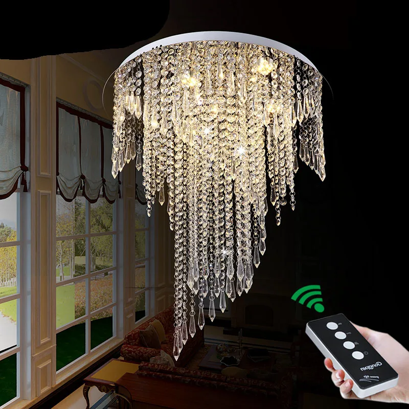 

Simple and modern LED three-color turning light creative warm restaurant crystal lamp bedroom lamp ceiling lamp lighting fixture