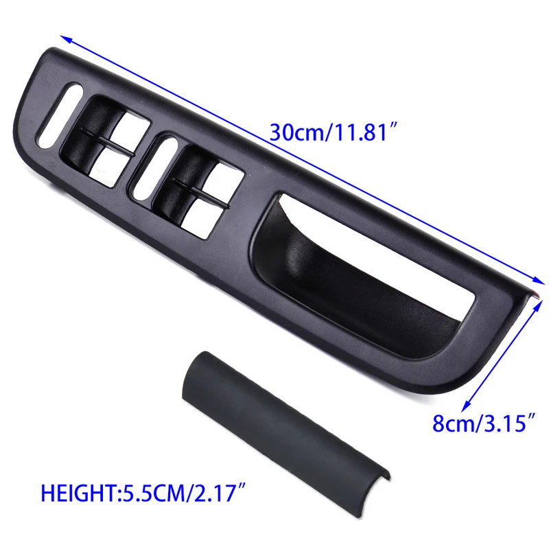 JXLCLYL 1SETDoor Window Switch Bezel+Handle Trim Set For VW Passat Golf Jetta/Bora MK4