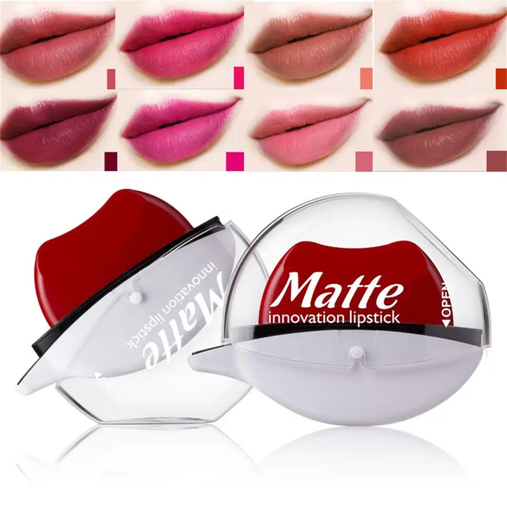 

Matte Innovation Lipstick Cosmetics Makeup Full Coverage Velvet Lipstick Lasting Waterproof Sexy Lip Balm Makeup Beauty Tools