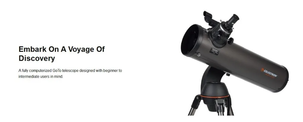 Компьютеризированный астрономический телескоп Celestron NexStar 130SLT Mak(черный)(обновлен