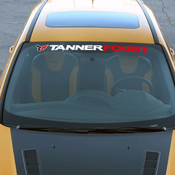 

Car Sticker Decal For Ford Focus Fiesta Ranger Mondeo Tanner Foust Windshield Reflective Vinyl Tuning Car Styling Accessories