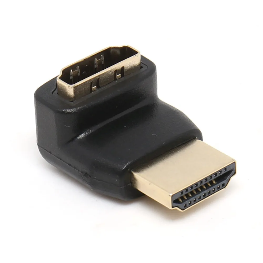 Кабель адаптер HDMI male female преобразователь удлинитель угол 90 градусов обзора 270 для