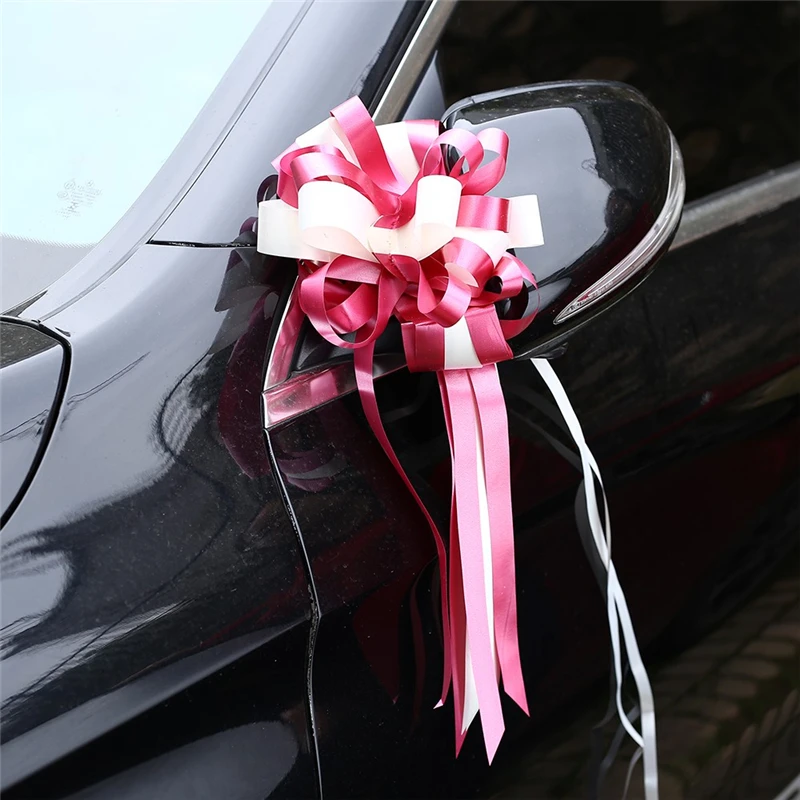 10pcs DIY Pull Bow Ribbons Wedding Birthday Party Decor Gift Packing Romantic Home Car Decor Pull Flower Ribbons Party Supplies (16)