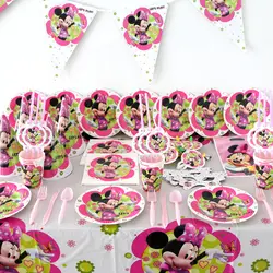 Для 10 для детского дня рождения вечерние украшения для вечеринки бумага Гарланд тарелки чашки Map гирлянды-флажки Детские сувениры