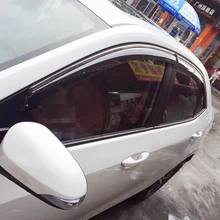2014 2015 2016 Corolla 4 Шт./компл. Ветер Дождь/Вс Гвардии Visor Vent, маркизы и Приюты для Новой Toyota Corolla
