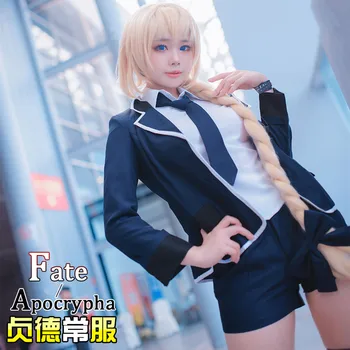 

Anime Fate Apocrypha Jeanne d'Arc Daily Cosplay Fate/Grand Order Costumes Women JK Uniforms Suit Japanese School Girl Uniform