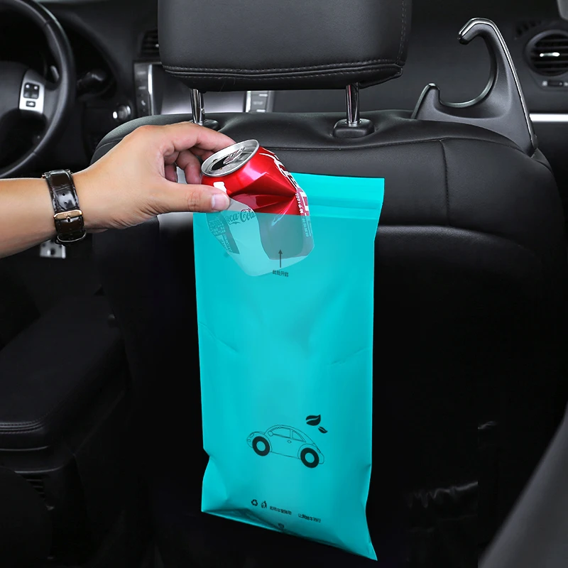 Car Storage Bag Car Trash Bag 5Pcs Waterproof Car Seat Back Storage Vehicle Car Trunk Organizer Biodegradable Rubbish Bags Accessories Truck Garbage Bags