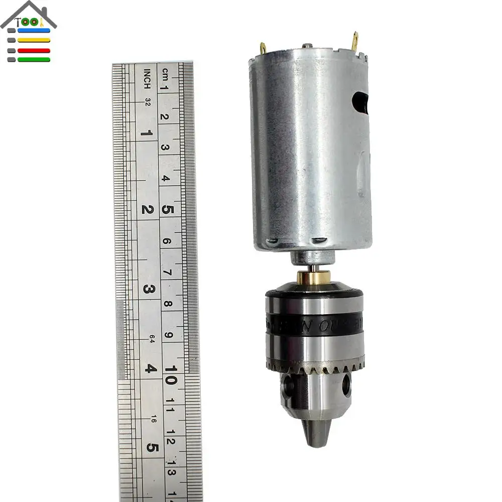 Высокое качество сверхмощный DC12-24V мотор ручная электрическая дрель PCB пресс сверление по дереву+ 0,6-6 мм патроны+ 10 шт. 1,5-6 мм набор сверл