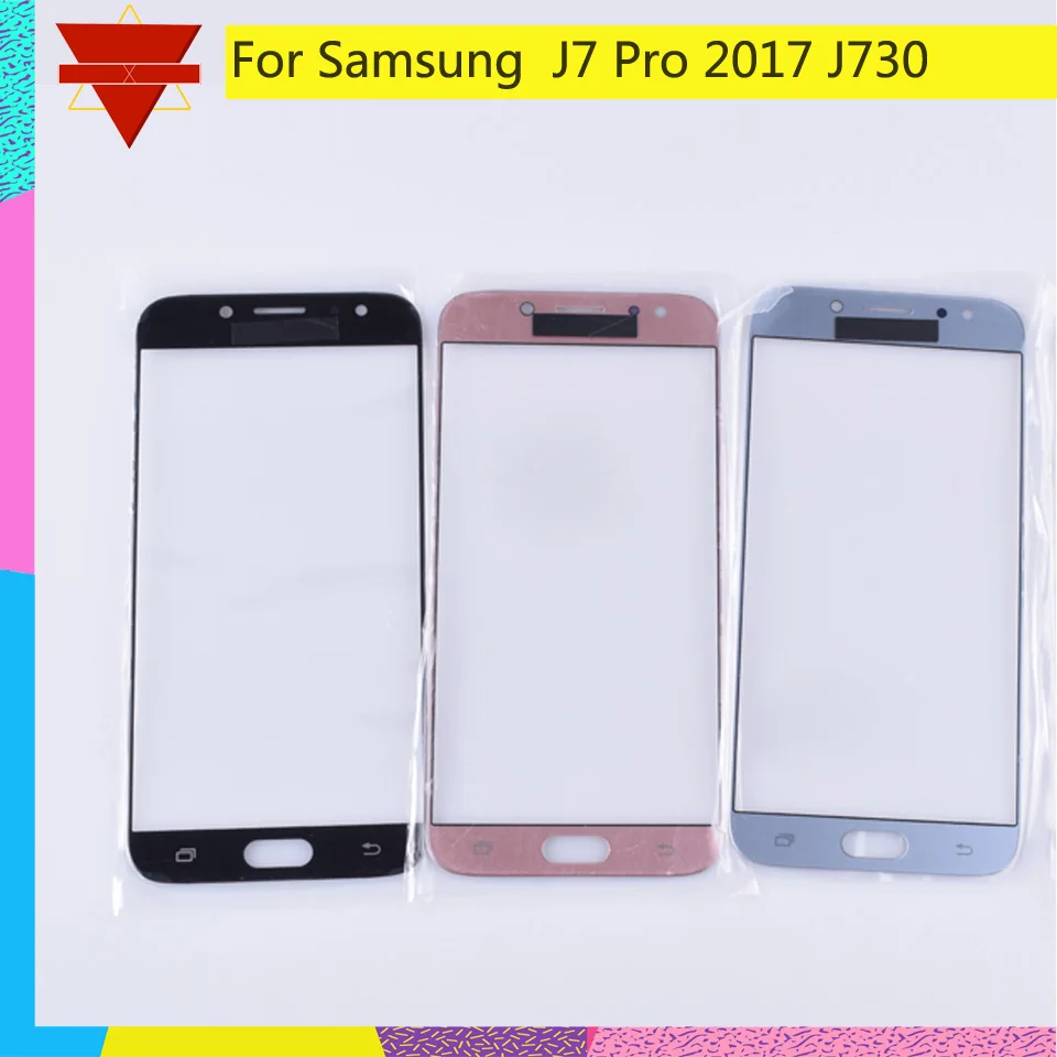 10 шт./лот для samsung Galaxy J7 Pro J730 J730F SM-J730F SM-J730G/DS сенсорный экран передняя стеклянная панель сенсорный ЖК-экран Внешний