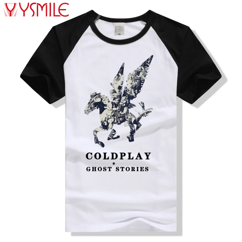 Coldplay Ghost Stories Pegasus T Shirts Rock Band Clothing Men Women
