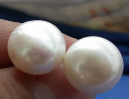 

Hot sell Noble- hot sell new - free shipping 00355 WHITE ROUND FRESHWATER PEARL EARRING