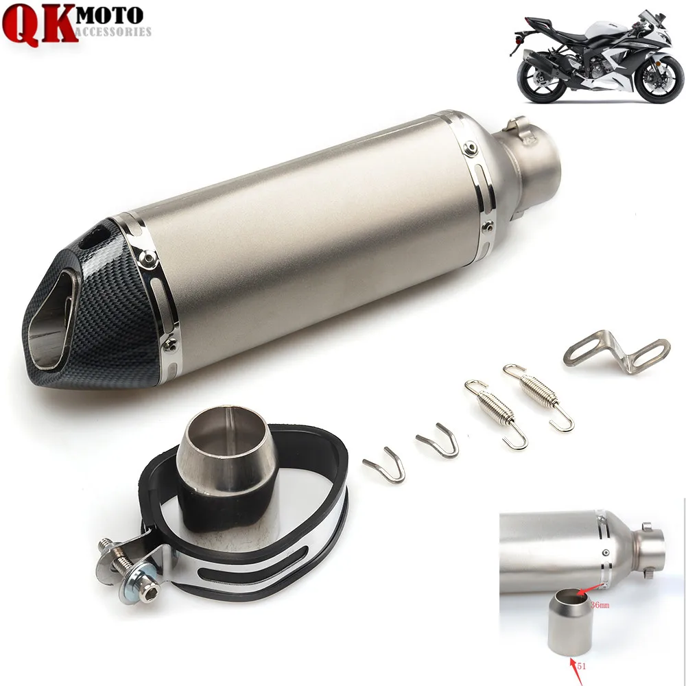 

Universal 36-51 Motorcycle Exhaust Pipe Modified Muffler Pipe for BMW R1200GS ADVENTURE LC R NINE T K1600GT/GTL 1125CR 1125R