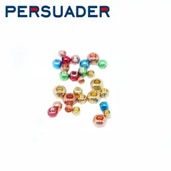 PERSUADER 100 шт./компл. мушек 5 цветные бусины Нимфа бисера Глава Джон ошибки pupa голова для slamon Рыбалка трубки fly стример материал