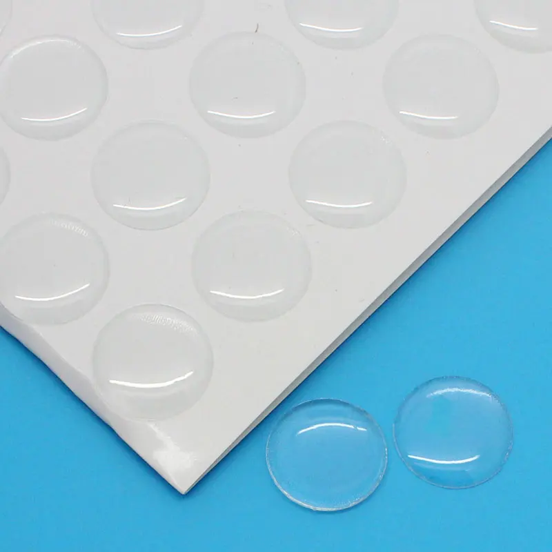 

8SEASONS Resin Sticker Cobochons Epoxy Domes Round Clear 14mm Dia,1 Sheet(approx 140 PCs) 2016 new