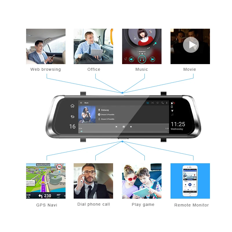 Последний Camlive V8 10 &quotсенсорный экран Bluetooth WiFi 3g Android автомобильный