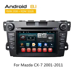 2 Din android-dvd-плеер автомобиля для MAZDA CX 7 2001 2002 2003 2004 2005 2006 2007 2008 2009 2010 2011 Радио Стерео gps Muiltimedia