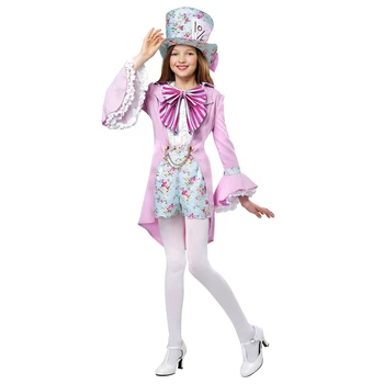 

Gorgeous Girls French Inspired Sophisticated Great Alice In Wonderland Halloween Fancy Dress Pretty Mad Hatter Costume