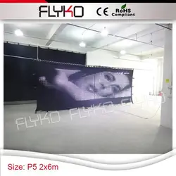 Сценический видео ткань 7ft по 20ft P5CM программируемые светодиодные таблички видеозавеса LED вечерние украшения
