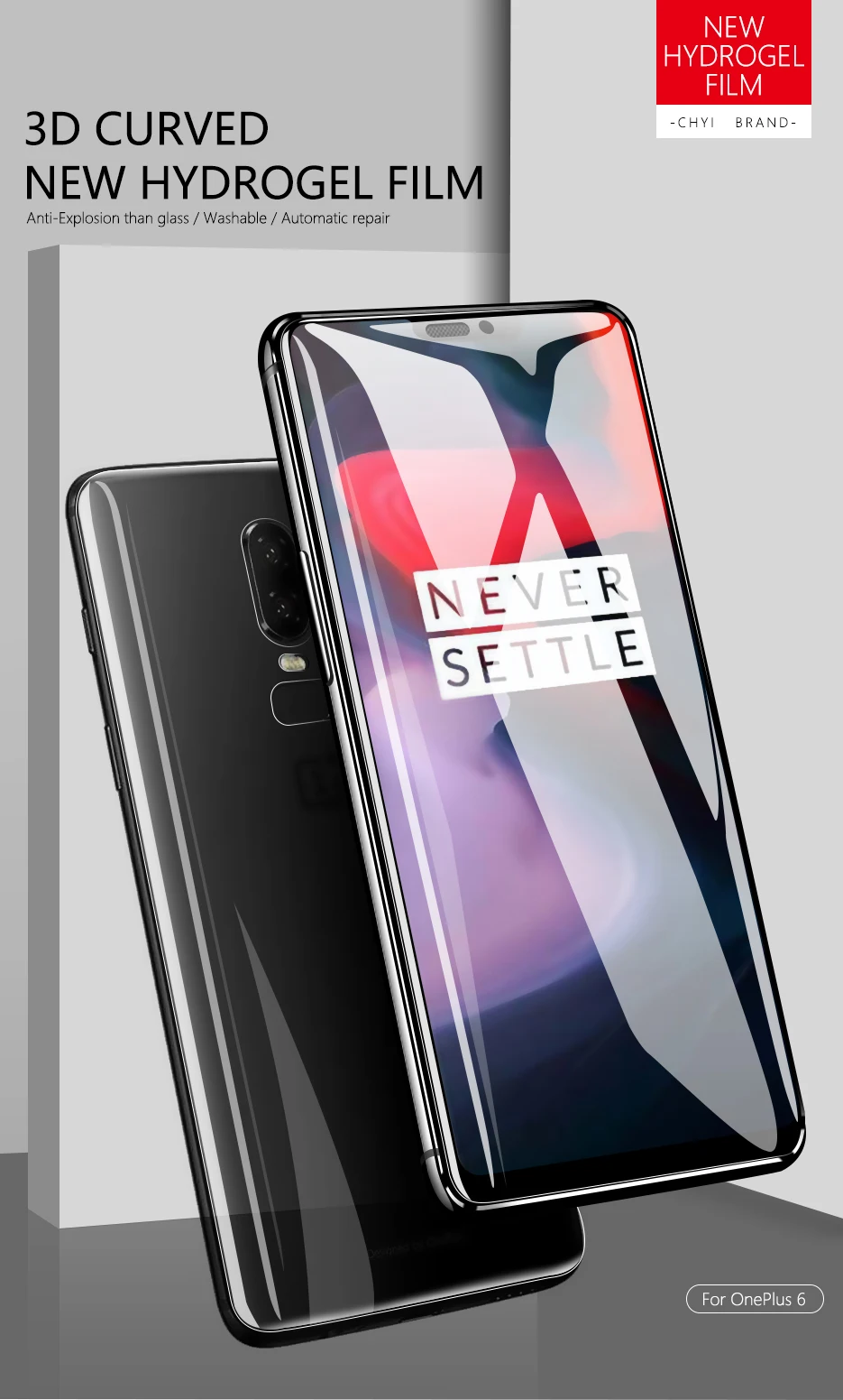 CHYI 3D изогнутая пленка для Oneplus 7T Pro защита экрана гидратация пленка One plus 7Tpro полное покрытие экрана не закаленное стекло