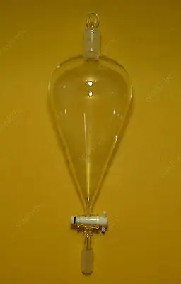

2000ml,24/40,Glass Separatory Funnel,Pyriform,PTFE Stopcock,Lab Glassware