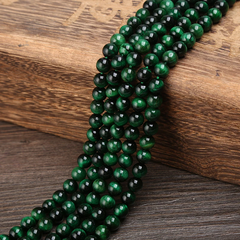 

AAA Quality Natural Stone Crystals Round Loose Beads For Jewelry Making 15" Strand 4 6 8 10 12MM Pick Size