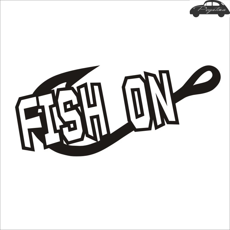 Pegatina Hooks Decal Angling Tackle Shop Hollow Sticker Fish On Fishing Boat Car Window Vinyl Decal Funny Poster Motorcycle