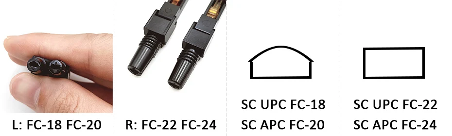 10 шт./лот FTTH SC APC UPC оптический оптоволоконный соединитель одиночный режим FTTH SC APC волокно Оптическое волокно Optique SC быстрый разъем