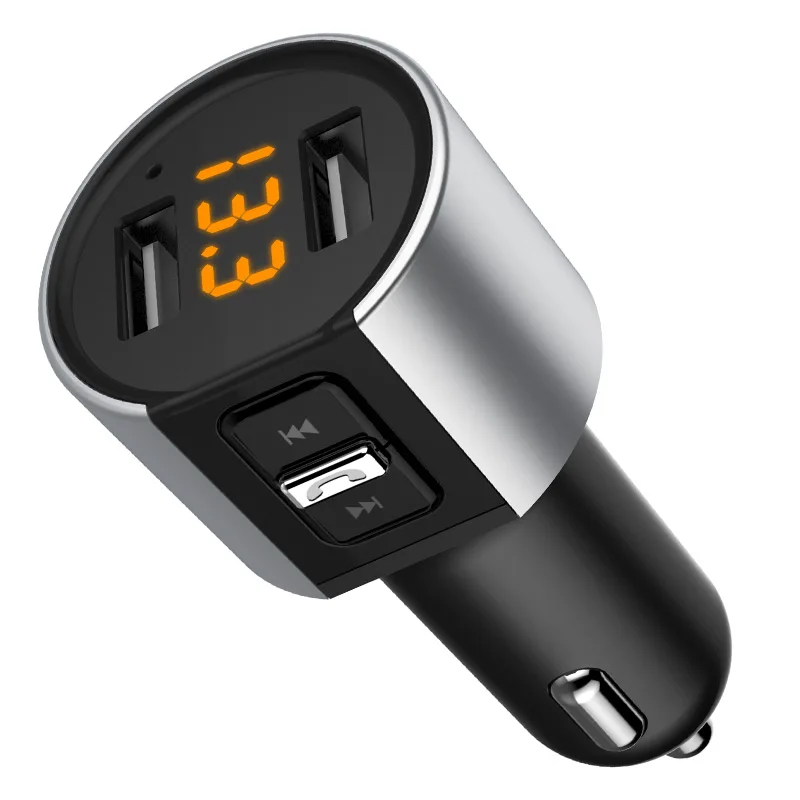 Автомобиль MP3 плеер U диск Музыка FM передатчик Bluetooth Car kit 3.4A двойной зарядное устройство USB приемник Bluetooth контроля напряжения