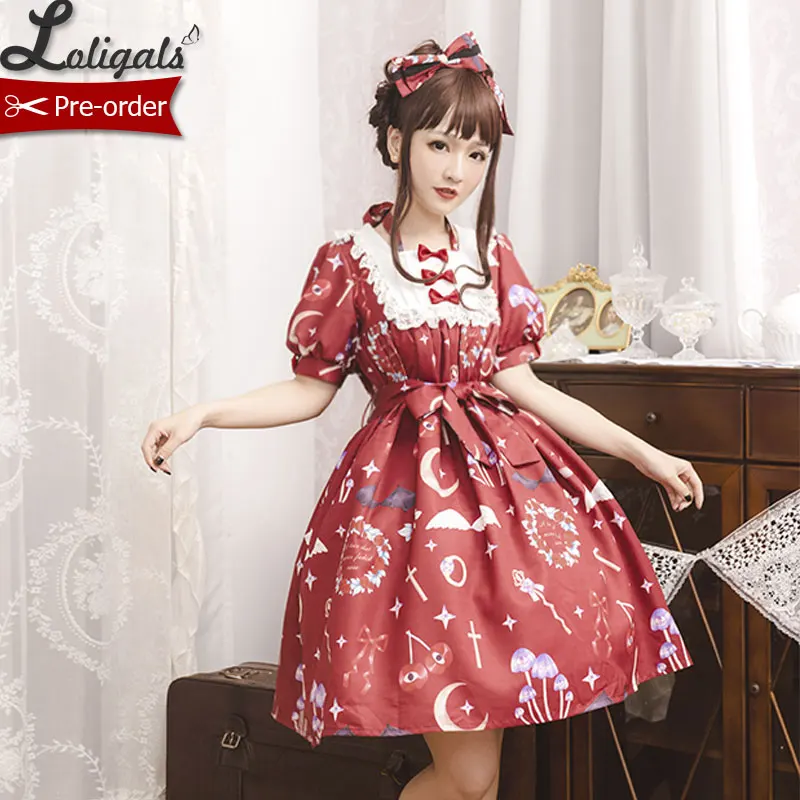 The Little Devil ~ платье Lolita OP с коротким рукавом от Magic Tea вечерние предварительный