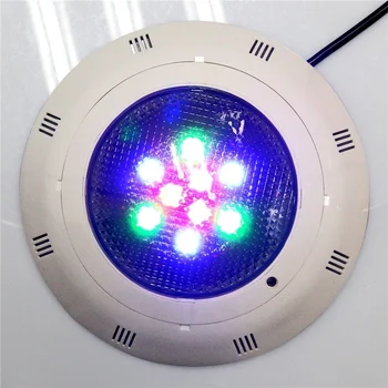 

Surface mounted 9W 12V SUPER BRIGHT LED RGB Swimming Pool Underwater Light Fountain Pond Lamp with Remote Control free shipping