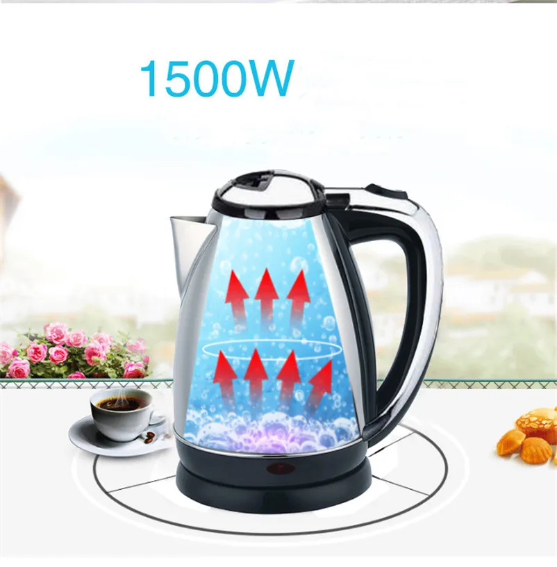 XMT-HOME Электрический чайник из нержавеющей стали кувшин для воды 2.0L 1500 W 220 V 1 шт