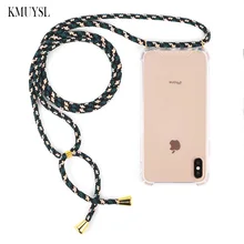 Para Huawei P20 Lite funda cruzada collar cordón funda con cordón cubierta para Huawei Mate 20 Lite P20 P30 Lite Pro funda Capa