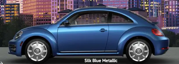 1 пара различных цветов окрашенные ABS автомобиля наружные фары губы брови для Volkswagen Beetle 2013 - Название цвета: silk blue metallic