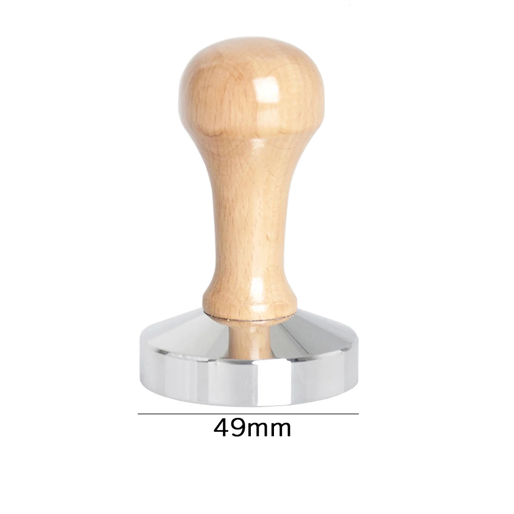High Quality 49mm Steel Handle Coffee Tamper Bean Hammer Flat Espresso