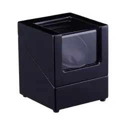 Часы намотки, LT деревянный автоматический поворот 1 + 0 чехол для хранения дисплей коробка новая коробка (все черный) 2019New стиль