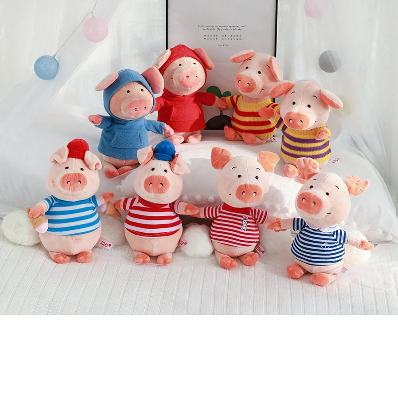

2019 new year pig toy stuffed animal soft pig pillow plush Chinese FU pig toy for children home decor christmas new year gift