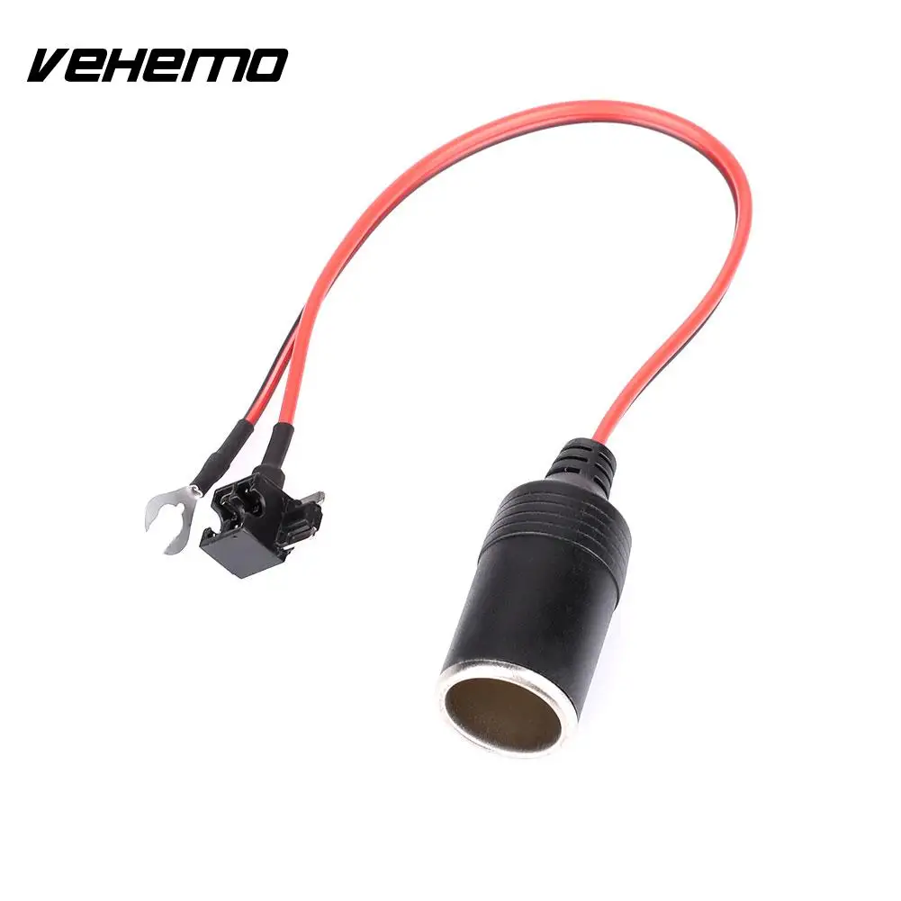 Vehemo DC 12 В прикуриватель сиденье мощность подключения на открытом воздухе предохранитель для хранения батарея адаптер розетка Универсальный