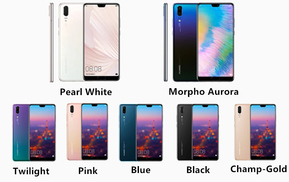 huawei P20 Мобильный телефон 6G 64G/128G Android8.1 Kirin 970 Octa core 5,8 дюймов 1080x2244P EMUI 8,1 3400 мАч NFC