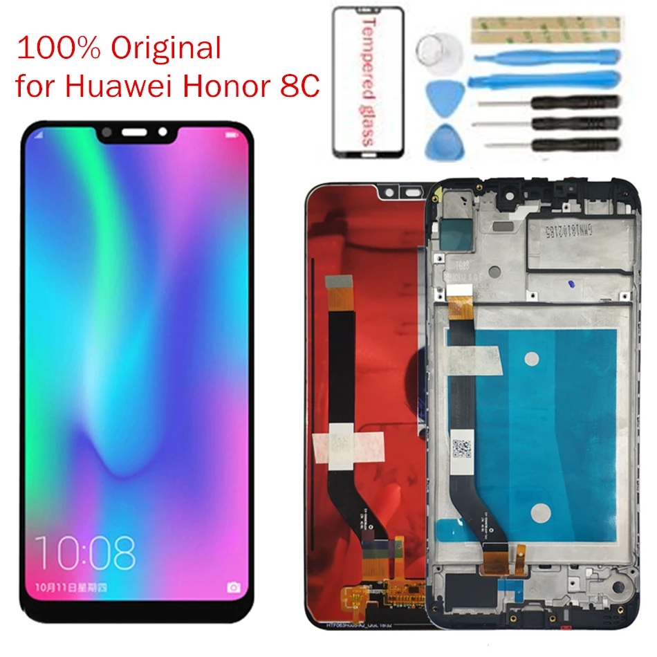 

Original for Huawei Honor 8C LCD Display Screen Touch Digitizer Assembly for Honor 8C BKK-AL10 LCD Display 10 Touch Repair Part