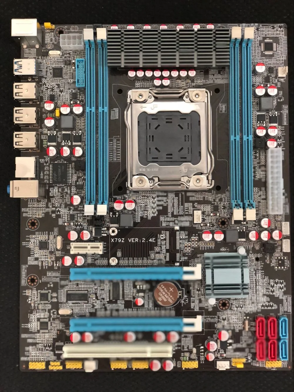 Бесплатная доставка новинка 100% OEM X79Z E5 2.4E LGA 2011 DDR3/ECC для I7 V1 64G 2 * PCI E SATA3 USB3.0 X79