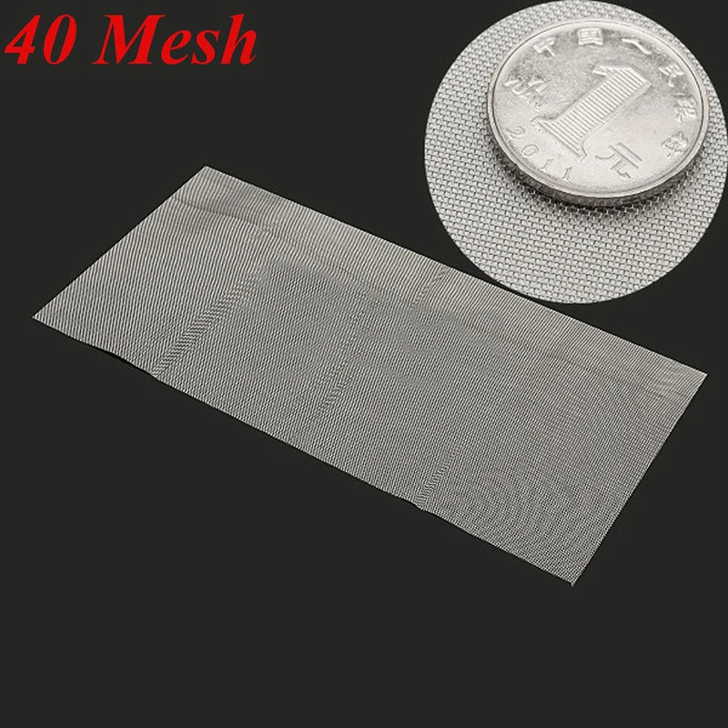5/8/20/30/40 Mesh Woven Wire High Quality Stainless Steel Screening Filter Sheet 15x30cm