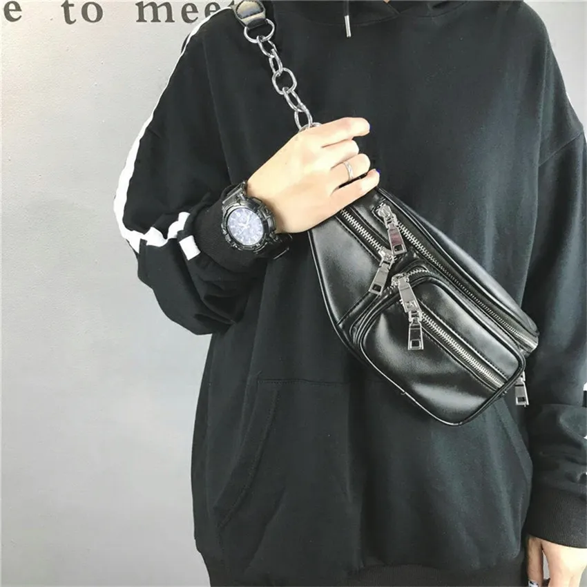 TOYOOSKY Crossbody حقائب للنساء بو الجلود العسكرية الكتف حقيبة صدر للرجال سعة كبيرة السيدات حقيبة سستة فاني الخصر حزمة