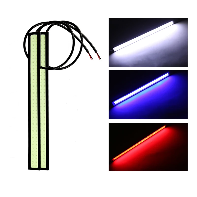 

17cm COB DRL LED Daytime Running Light Auto Lamp External Lights For Universal Car 100% Waterproof 2017 NEW 2Pcs