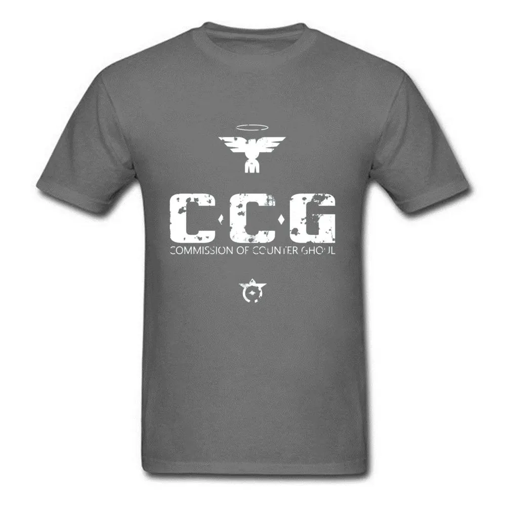 Commission of Counter Ghoul 18596 100% Cotton Tops Shirt for Men comfortable Tshirts Coupons Crew Neck Tees Short Sleeve Commission of Counter Ghoul 18596 carbon