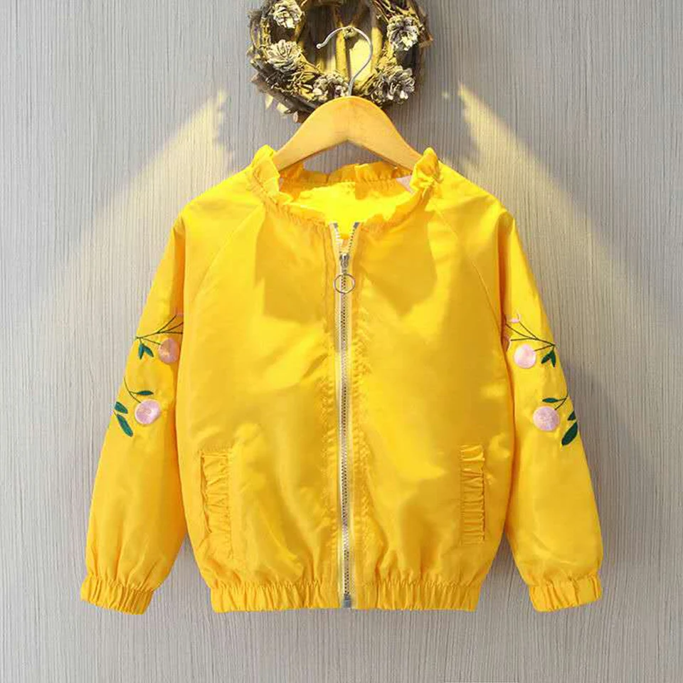 

Fashion Cute Girls Floral Coat Children's Jackets For 3 4 5 6 7 8 9 10 12 Yrs Spring Autumn Kids Clothes Girls Clothing Outwear