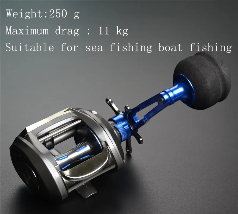 Carretel de Pesca 12 + 1bb Baleia Lenta Agitação Isca Molinete Jig Roda Max Arraste 11kg Barco Engrenagem Relação 7.0: 1 Oi. Tf500 7 Oi. baleia tf500 lenta agitação isca molinete
