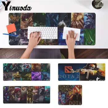 

Yinuoda LOL Dota2 CS mouse pad gamer play mats Size for 30x90cm 40x90cm lager/small desk pad Gaming Mousepads
